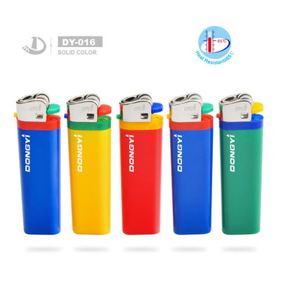 Dy-016 EUR Стандарт ISO9994 Пластмассовый флинтовый газовый зажигалка с детским защитным зажигалкой