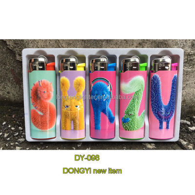 Заполняемая пластмассовая зажигалка для курения, модель No DY-098, предназначенная для курения на улице