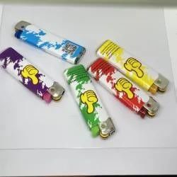 DY-077 Стандартный электрический зажигалка ЕС с различными наклейками от Baida Manufacture