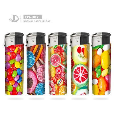 Модель No DY-007 Dongyi Rubber Color Cigarette Electronic Lighter с пятицветным факелом