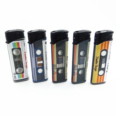 Настройка Электрический газовый зажигалка DY-026 EUR стиль Классическая мода Piezo 81.1*24.5*11.5 мм