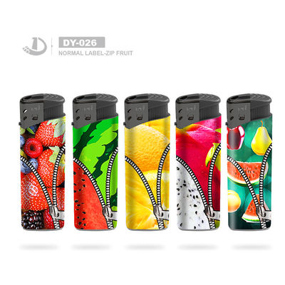 Zip Fruit Design Электрический зажигалка для газовых сигарет 8,1 * 2,58 * 1,14 см Легко переносится