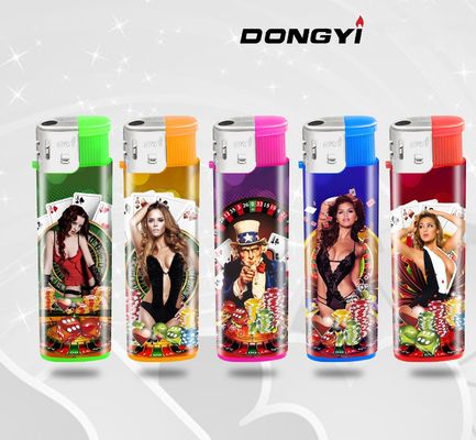 Материал POM Кухонный газ Электронный пластиковый зажигалка для высокой эффективности печати