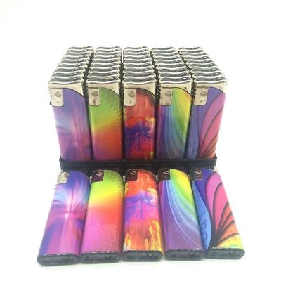 Пластмассовый фонарик на заказ Красочный подарок Сигаретный зажигалка Повторяемая электрическая зажигалка