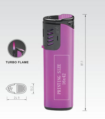 ISO9994 Dy-F001 Dongyi Windproof Gas Lighter с пластиковым факелом и стандартом EUR