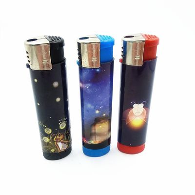 Dy-1701 светодиодная лампа Пластиковый газовый электрический сигаретный зажигалка 8.3 * 2.17 * 1.7 см для OEM