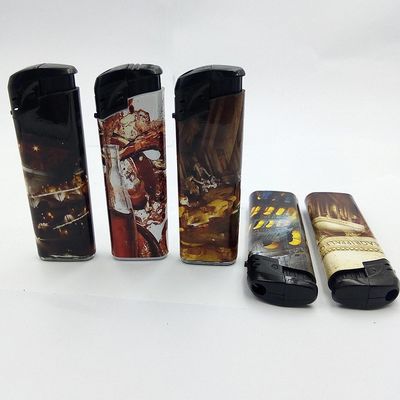 Одноразовые наклейки для печати, пластиковые газовые электрические зажигалки в пределах вашего бюджета