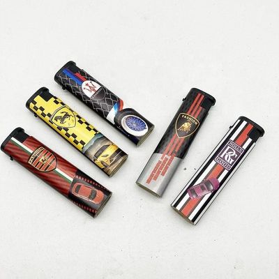 Электрический зажигалка наполняемая маркировка сигаретный зажигалка модель No DY-F028 7.88*2.1*1.1CM
