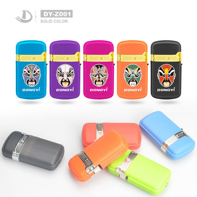 Пластиковые ветроустойчивые зажигалки Dy-Z001 с многоцветными и 7,38*3,8*1,97 см размерами