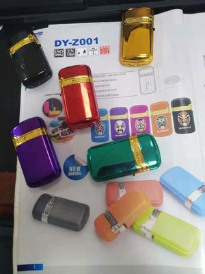 Пластиковый материал Новейший стиль Flip Turbo Flame Piezo Windproof Refillable Gas Lighter