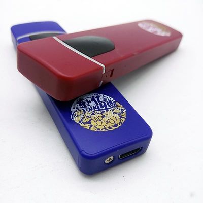 Пластмассовый портативный USB с сенсорной индукционной зарядкой электронный сигаретный зажигалка 8,2*2,3*0,95 см