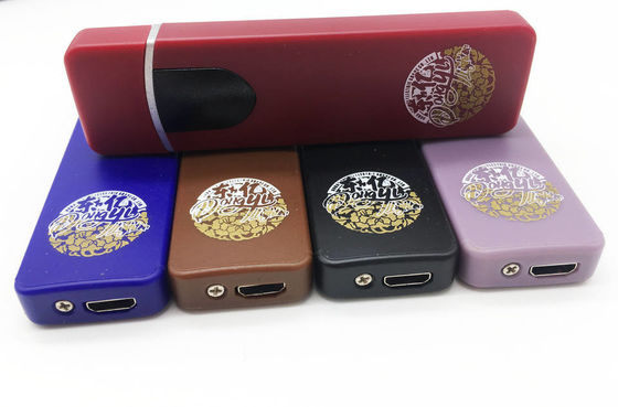 Настраиваемый USB пластиковый ветроустойчивый электронный отпечаток пальца сигаретный зажигалка для курения