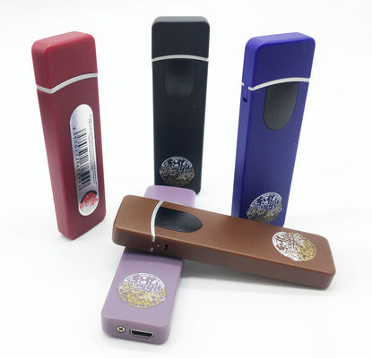 Настраиваемый USB пластиковый ветроустойчивый электронный отпечаток пальца сигаретный зажигалка для курения